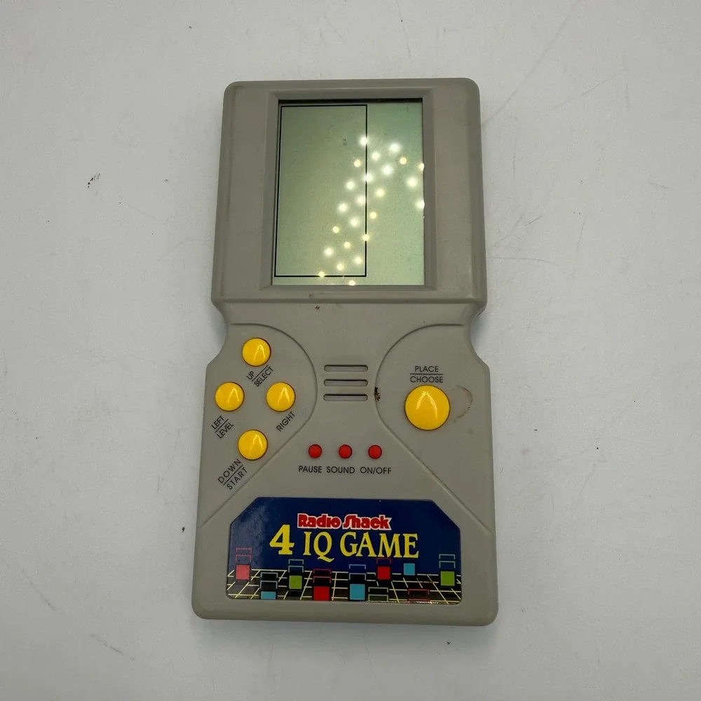 Vintage Radio Shack 4 IQ Game Handheld Electronic LCD Console 60-2474 Tested